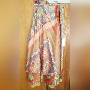 Silk Saree wrap skirt  NWT
